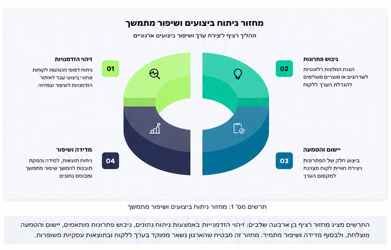תרשים מחזור ניתוח ביצועים ושיפור מתמשך
