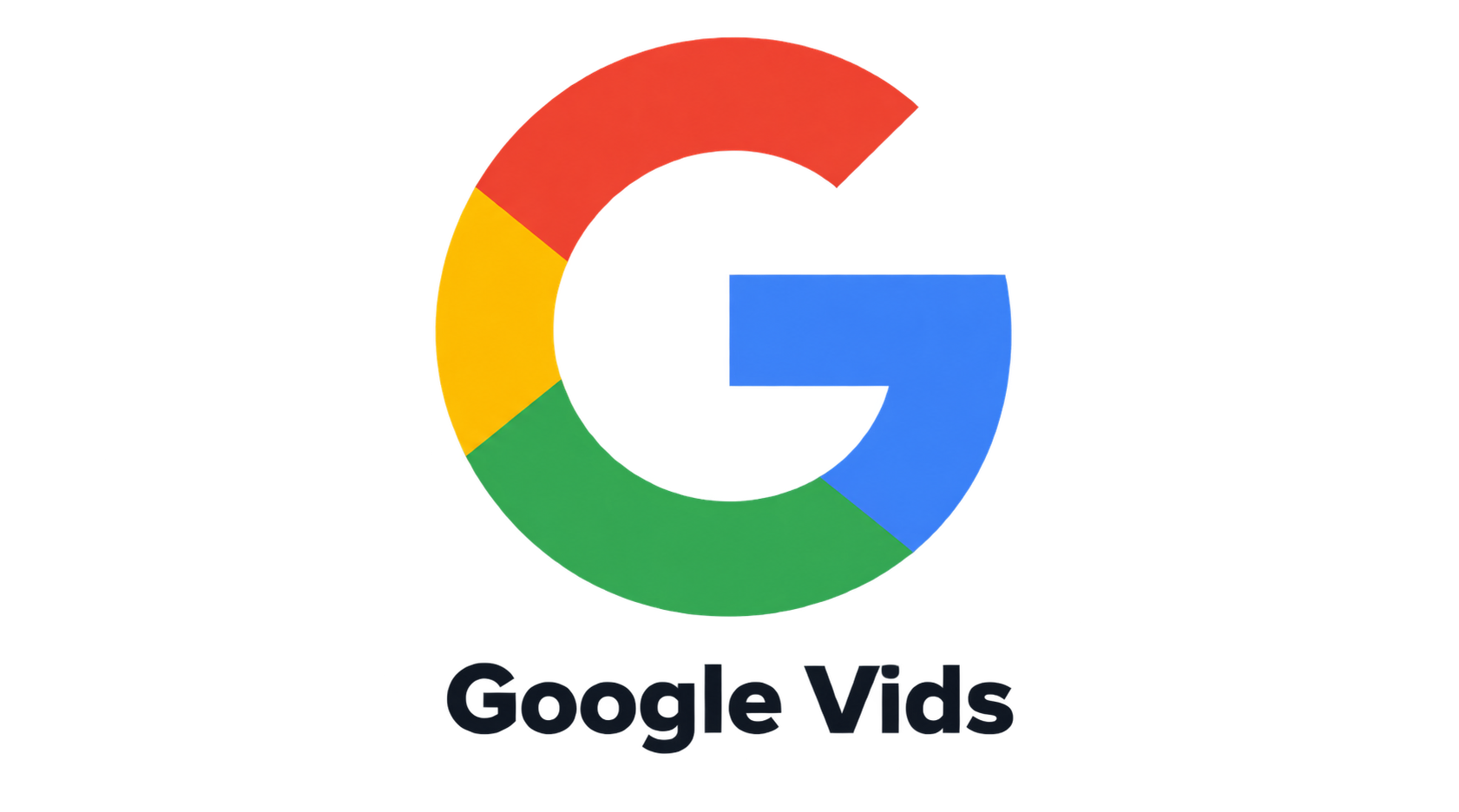 Google Vids logo: multicolored circular 'G' with the words 'Google Vids' underneath.